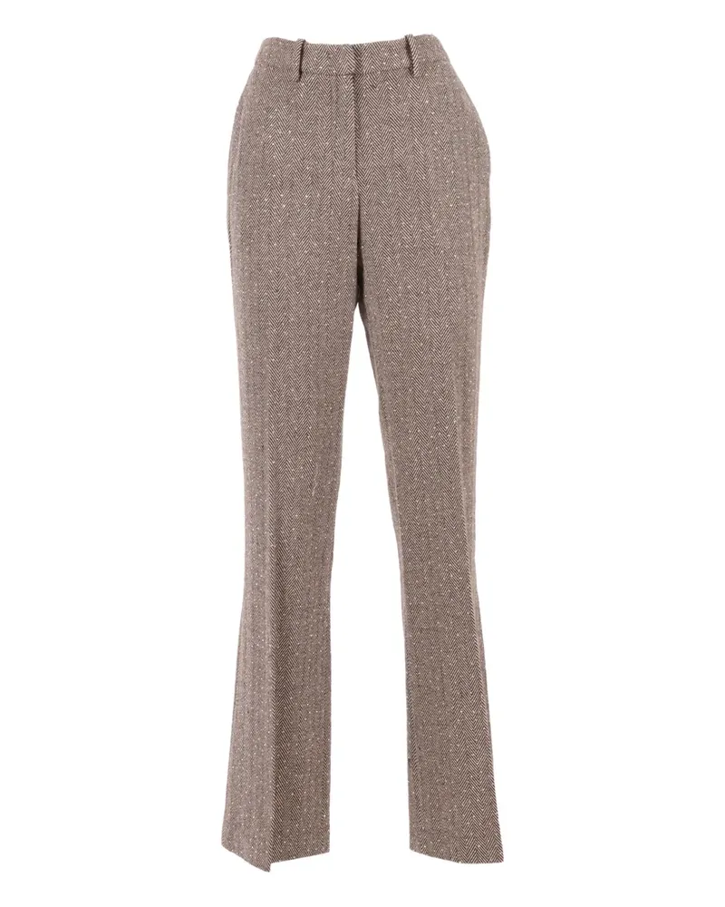 Ermanno Scervino herringbone trousers - Braun Braun