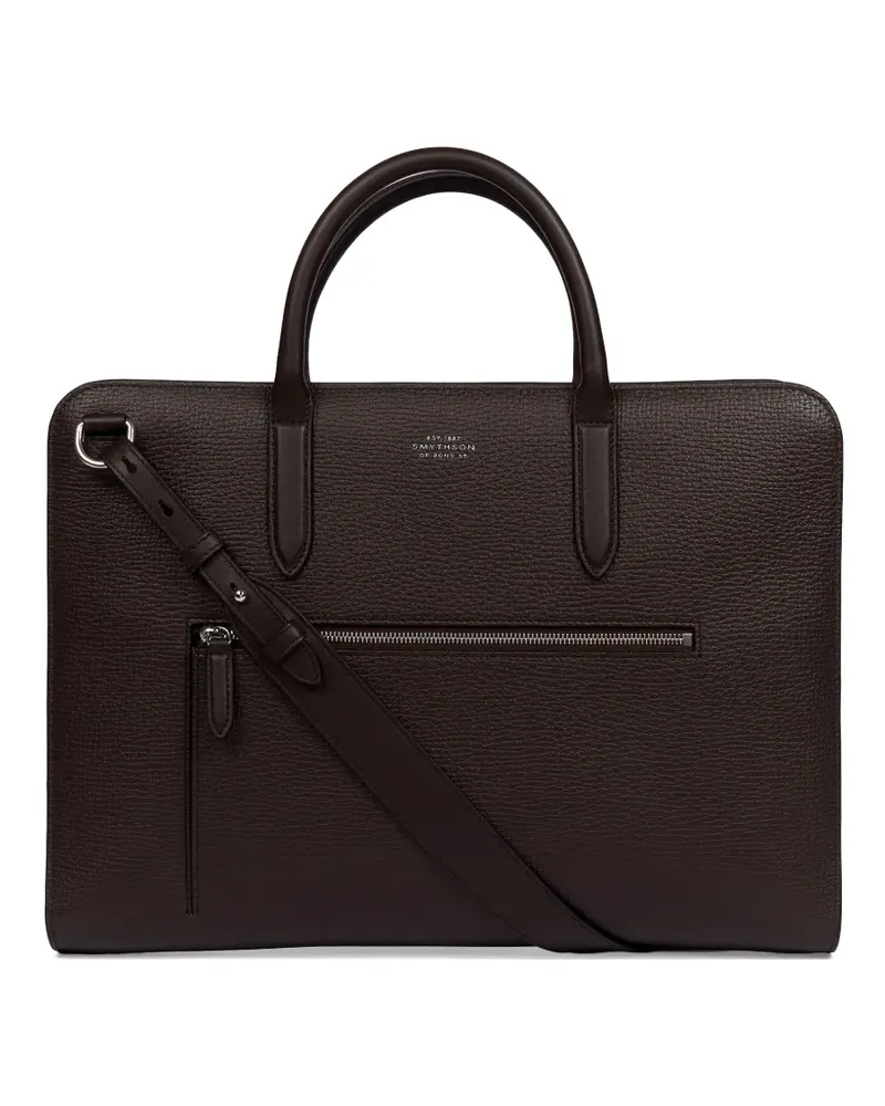 Smythson Ludlow Aktentasche - Braun Braun