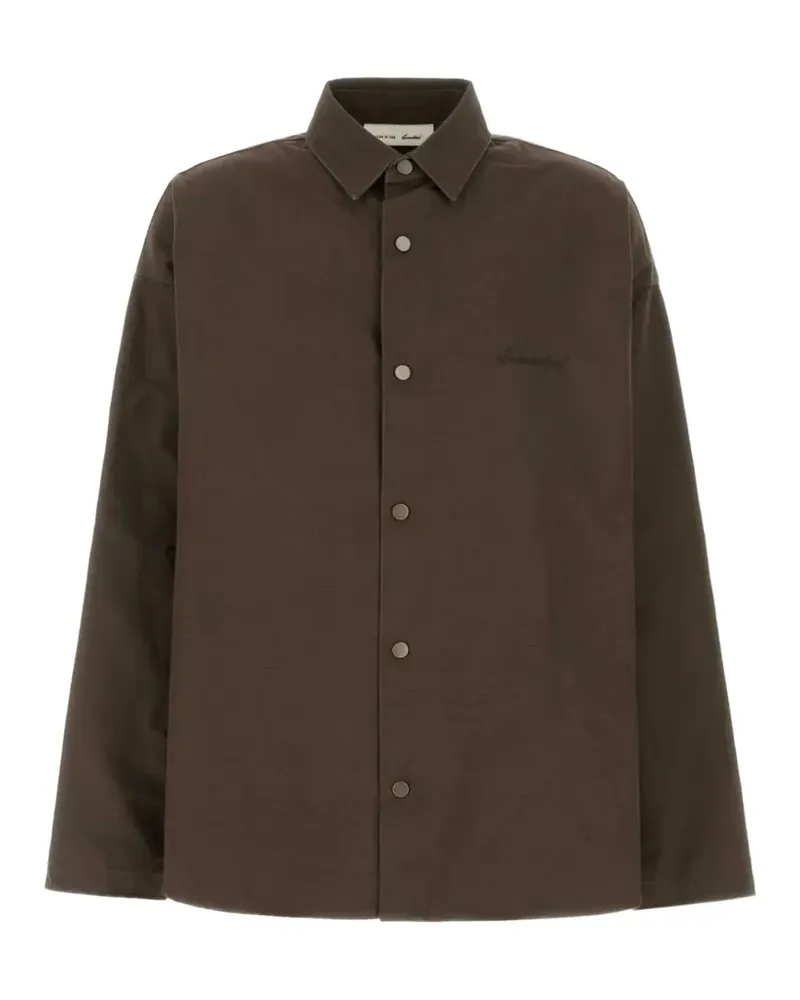 Fear of God Hemdjacke mit Logo-Stickerei - Braun Braun