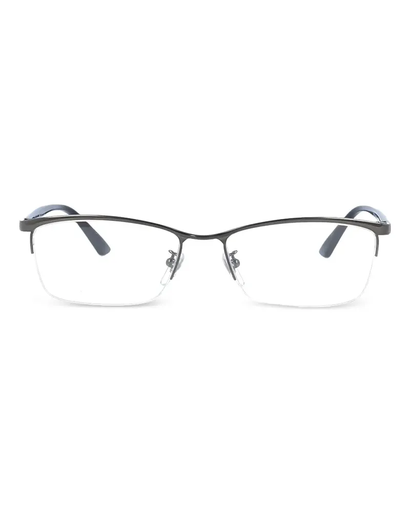 Gucci Eckige Halbrandbrille - Grau Grau