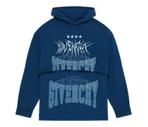 Hoodie im Layering-Look - Blau