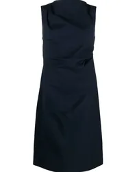 Co Gerafftes Midikleid Blau