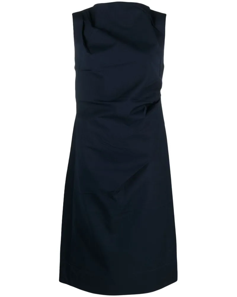 Co Gerafftes Midikleid Blau