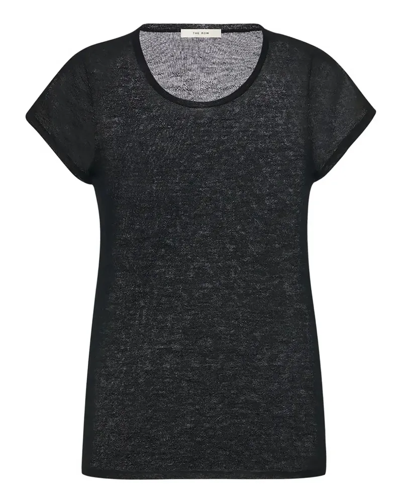 The Row Kurzärmeliges Keyla T-Shirt - Schwarz Schwarz