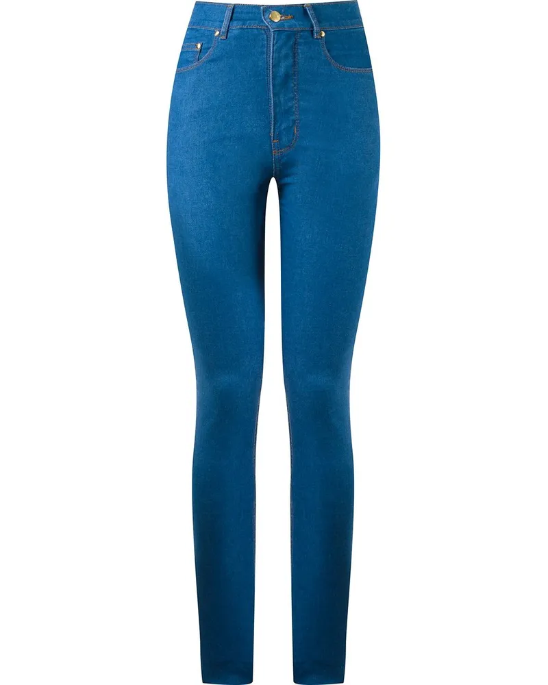 Amapô Skinny-Jeans mit hohem Bund - Blau Blau