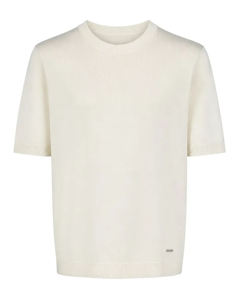 Tombolini Fein gestricktes T-Shirt - Nude Nude