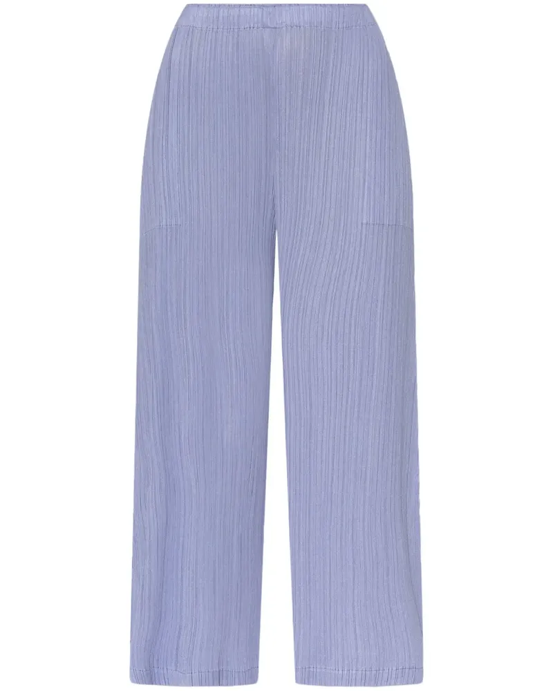 Issey Miyake Hose mit Bundfalten - Blau Blau