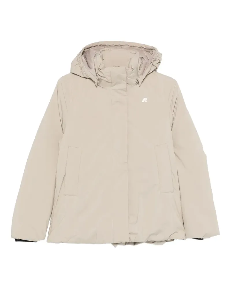 K-Way Gefütterte Kapuzenjacke - Nude Nude