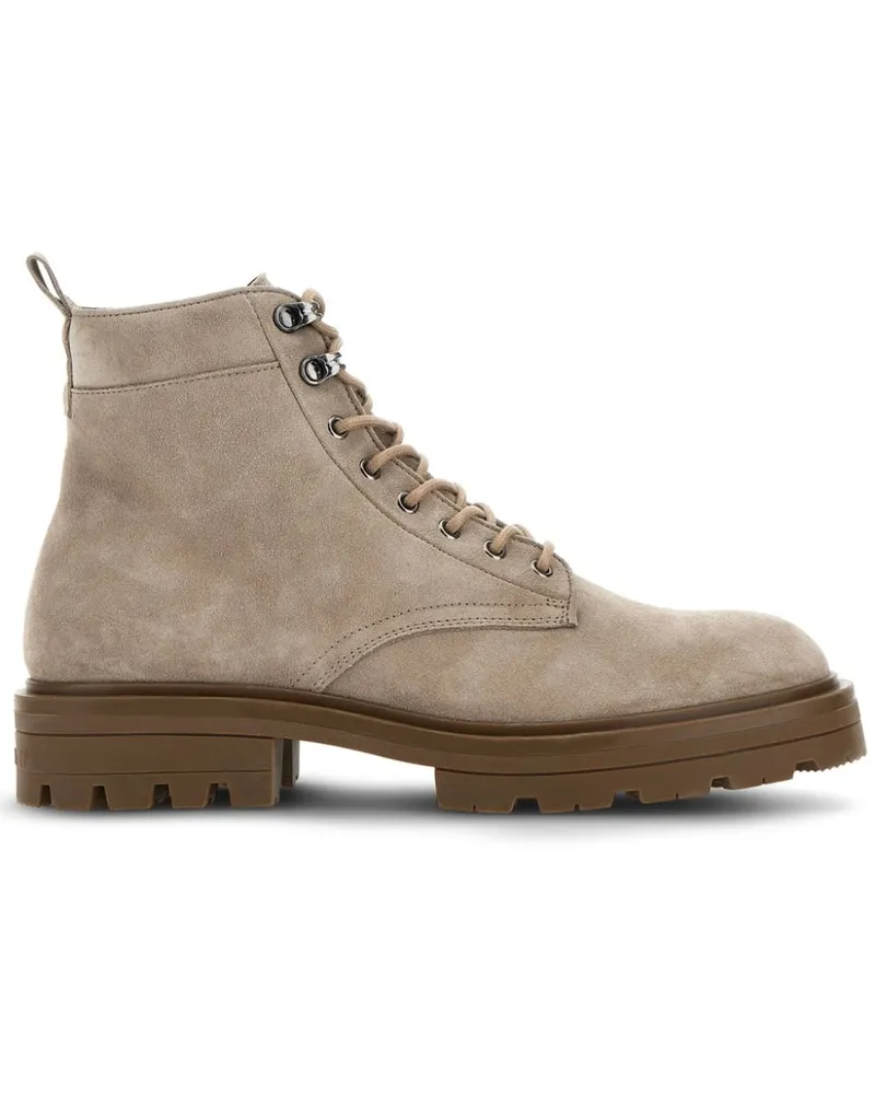 Hogan H673 Stiefel aus Wildleder - Nude Nude
