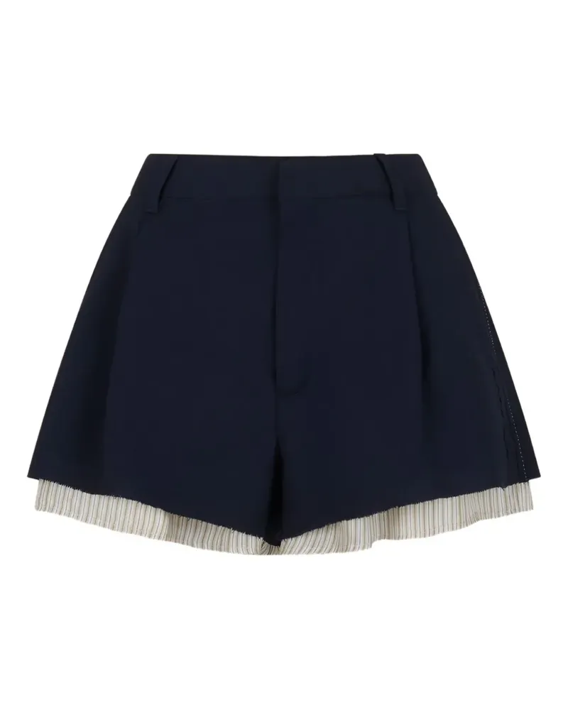 Marni Shorts im Layering-Look - Blau Blau