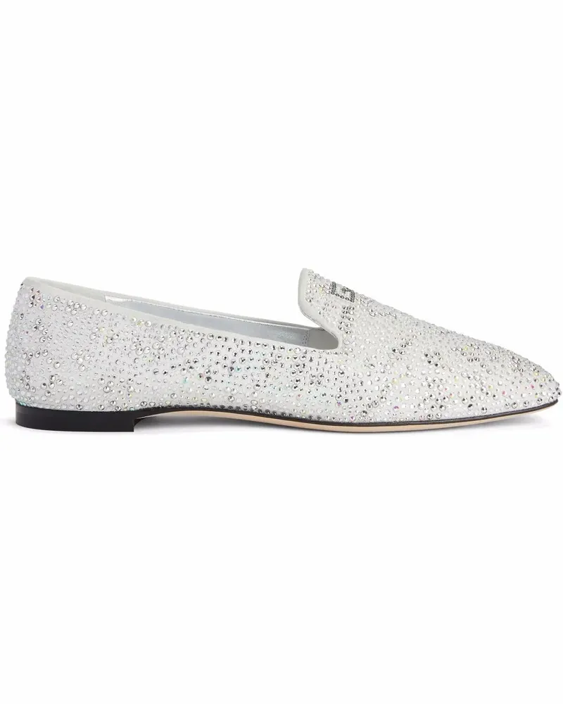 Giuseppe Zanotti Pigalle Starlight Loafer - Weiß Weiß