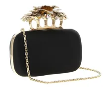 Carnation Knuckle Clutch - Schwarz
