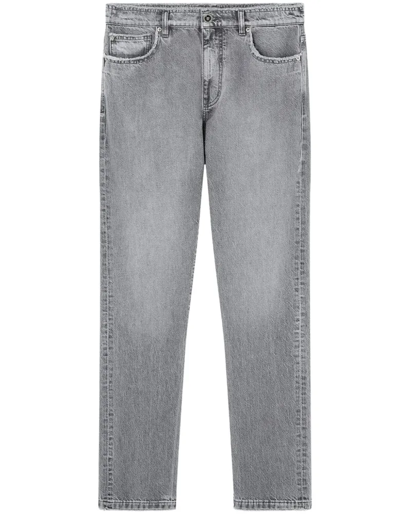 Versace Gerade Jeans - Grau Grau