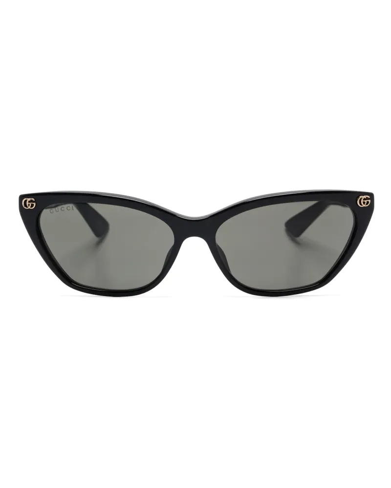 Gucci Klassische Cat-Eye-Sonnenbrille - Schwarz Schwarz