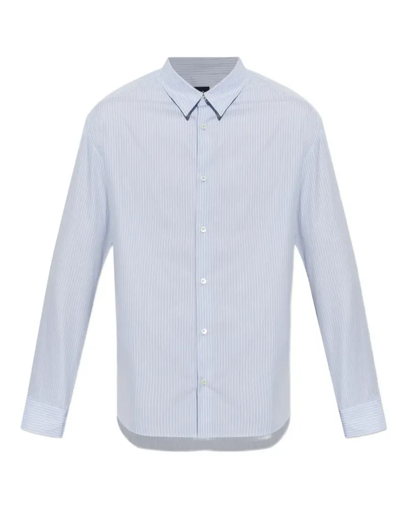 A.P.C. striped cotton long-sleeve shirt - Blau Blau