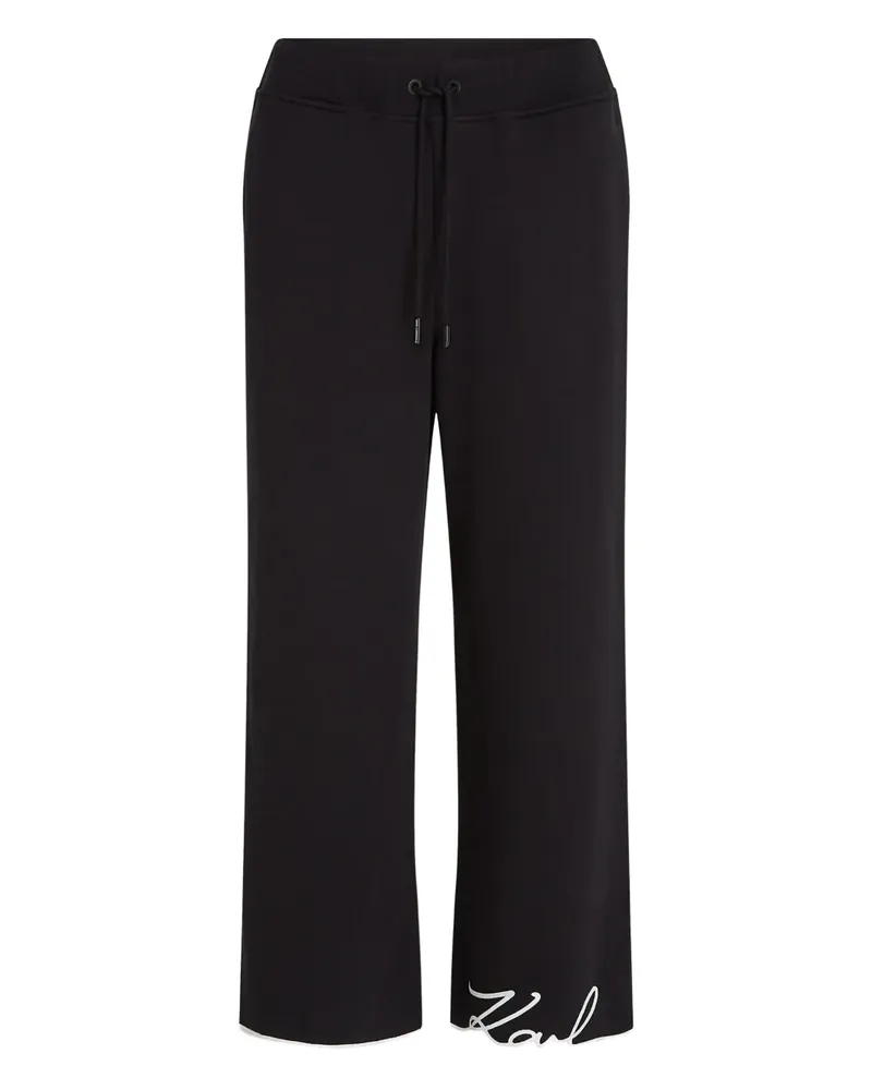 Karl Lagerfeld Signature Jogginghose - Schwarz Schwarz