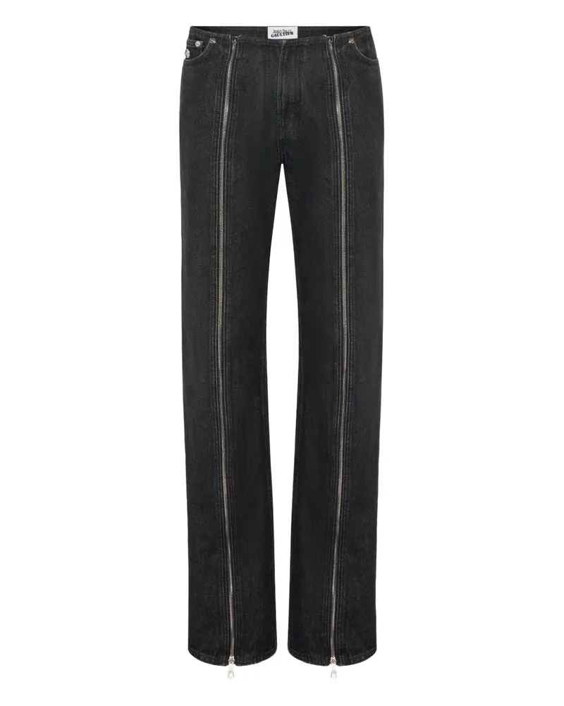 Jean Paul Gaultier Jeans mit Reißverschluss - Schwarz Schwarz