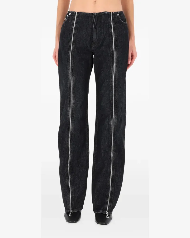 Jean Paul Gaultier Jeans mit Reißverschluss - Schwarz Schwarz