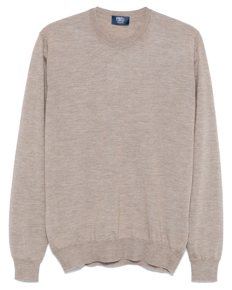 Fedeli Fein gestrickter Pullover - Nude Nude