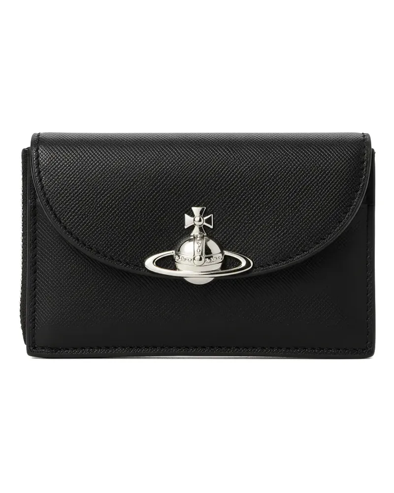Vivienne Westwood Orb leather wallet - Schwarz Schwarz