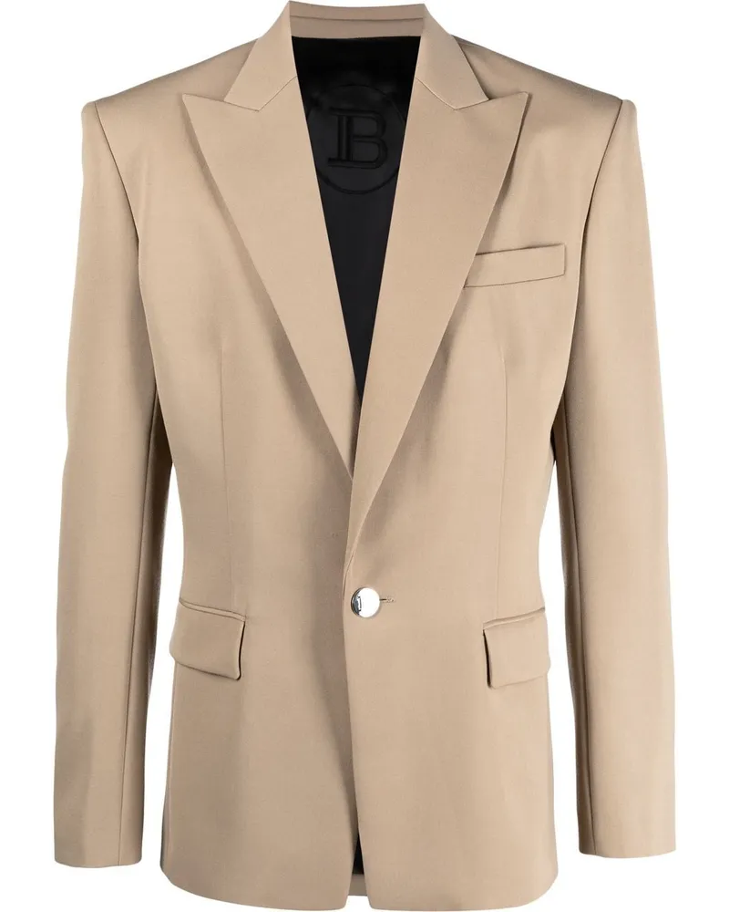 Balmain Einreihiges Jackett - Nude Nude