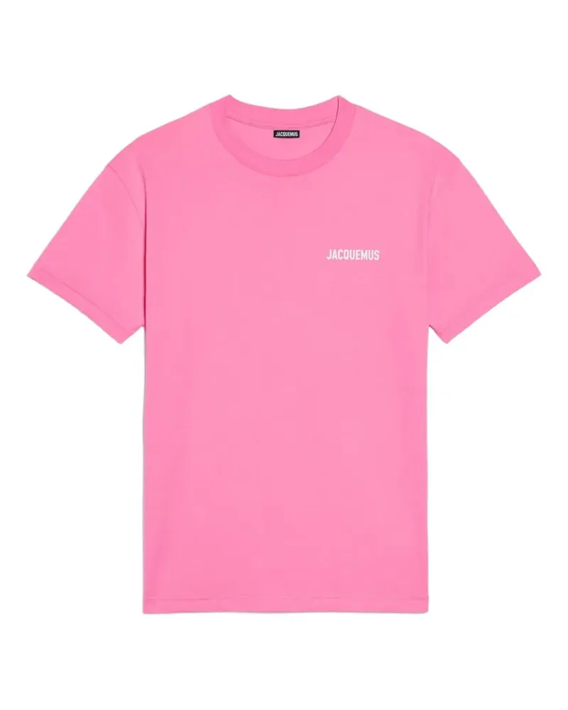 Jacquemus T-Shirt mit Logo - Rosa Rosa