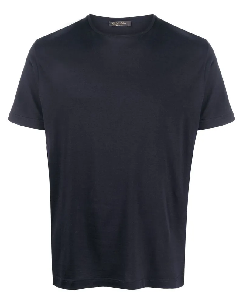 Loro Piana Klassisches T-Shirt Blau