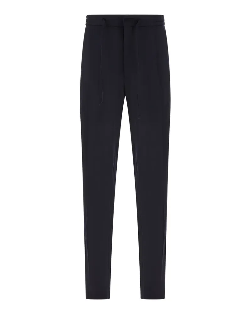 LARDINI drawstring-waistband tailored trousers - Blau Blau