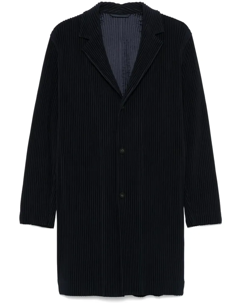 Issey Miyake Mantel mit Falten - Blau Blau