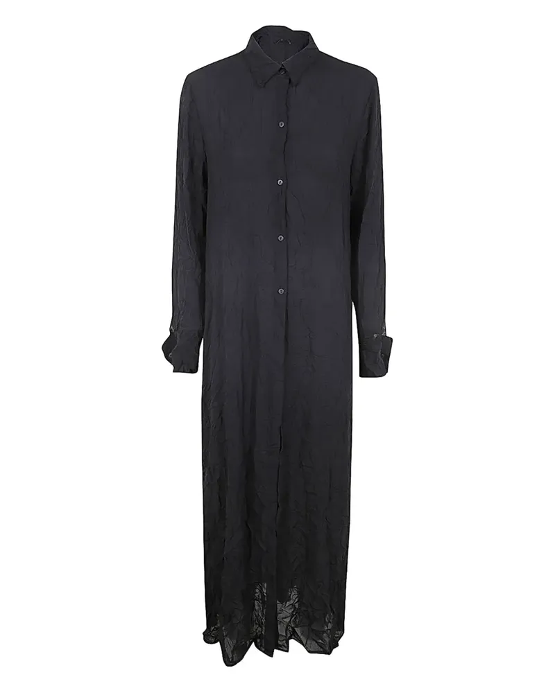 Maria Calderara buttoned shirt dress - Schwarz Schwarz
