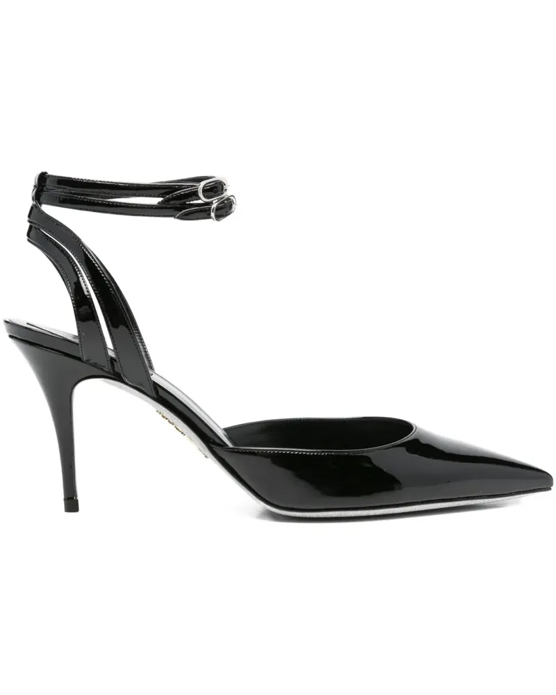 René Caovilla Pumps mit Absatz 80mm - Schwarz Schwarz