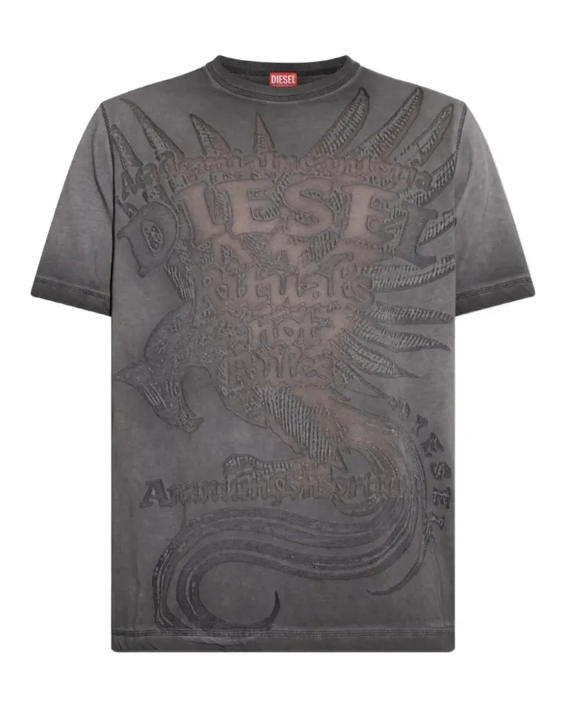 Diesel graphic-print T-shirt - Grau Grau