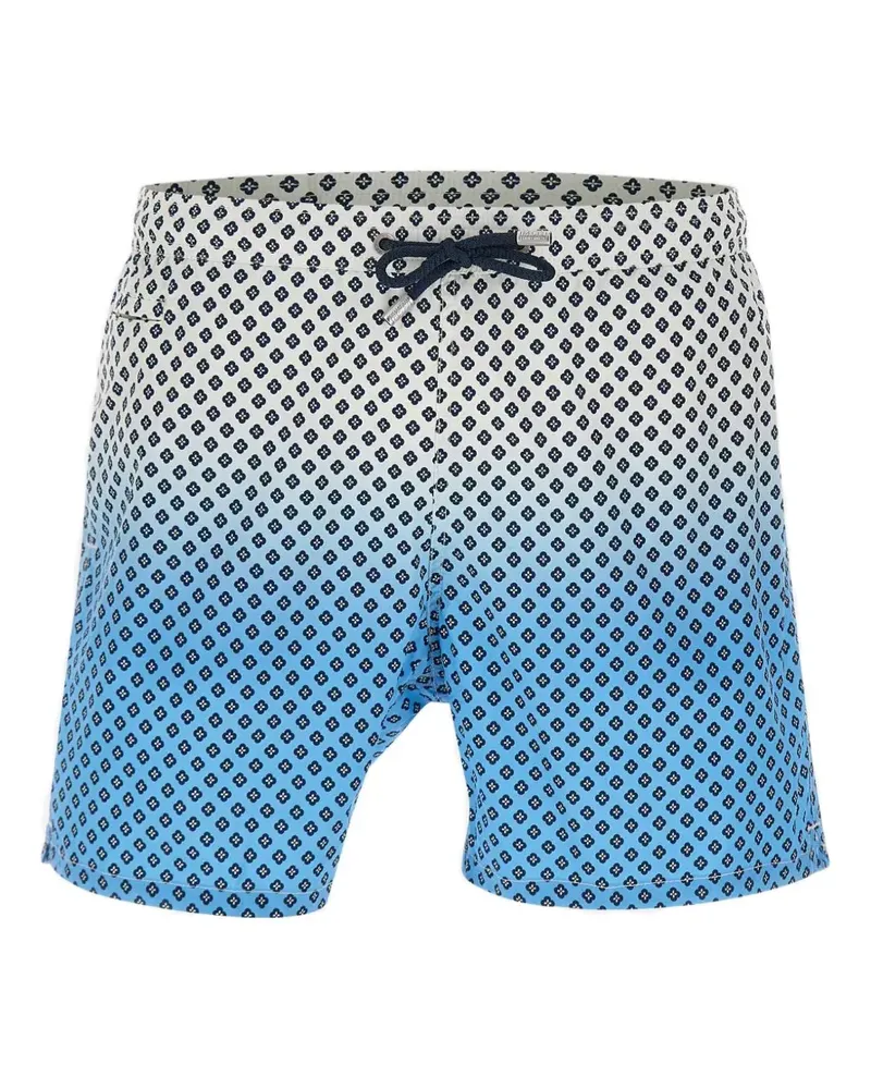 MC2 Saint Barth Lighting Badeshorts mit Mikro-Krawatten-Print - Blau Blau