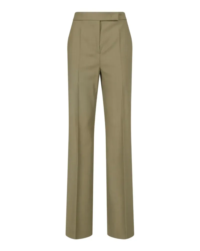 Max Mara Weite Hose mit Bügelfalten - Braun Braun
