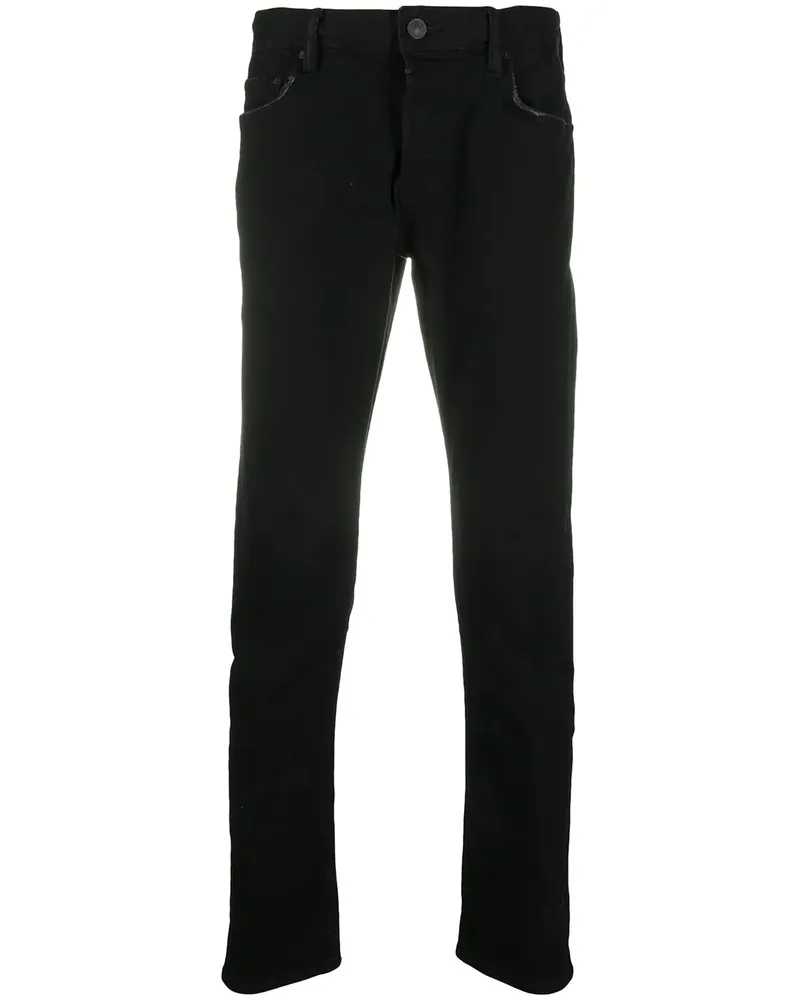 AllSaints Halbhohe Skinny-Jeans - Schwarz Schwarz