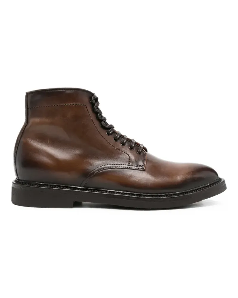 Officine Creative Italia Schnürstiefel aus Leder - Braun Braun