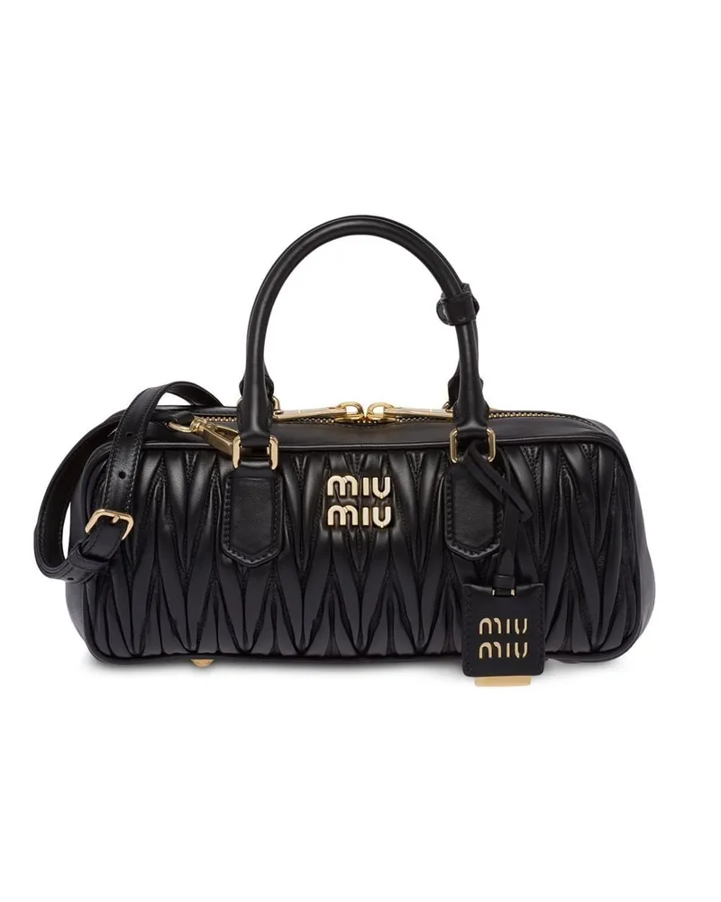 Miu Miu Matelassé-Umhängetasche - Schwarz Schwarz