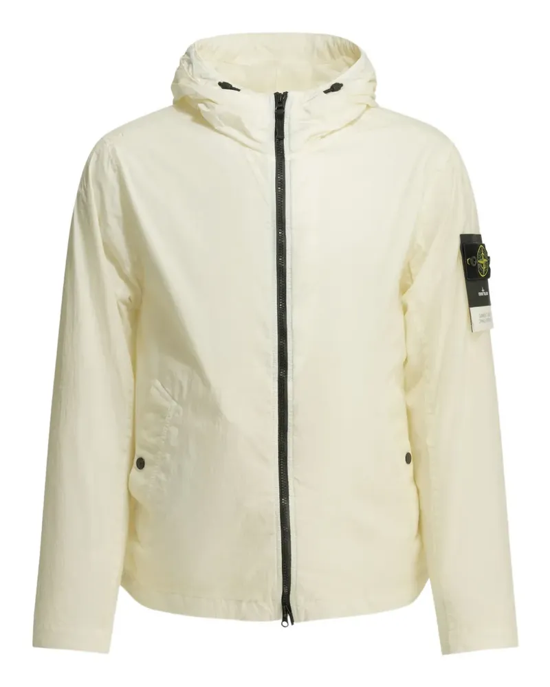 Stone Island Compass-motif hooded coat - Nude Nude