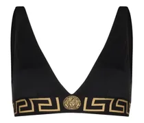 Greca Border bikini top - Schwarz