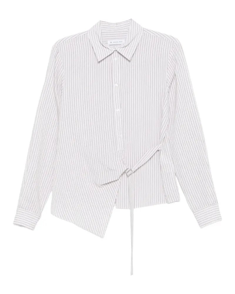 Manuel Ritz striped shirt - Weiß Weiß