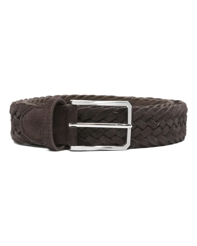 Canali leather belt - Braun Braun