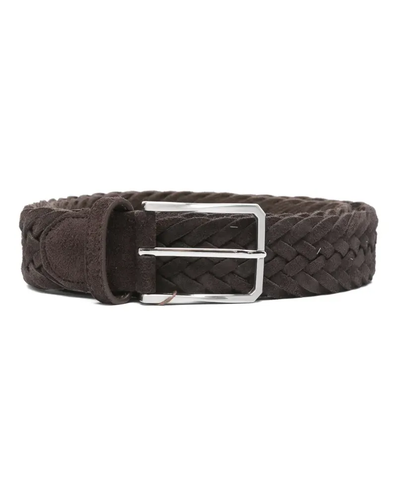 Canali leather belt - Braun Braun
