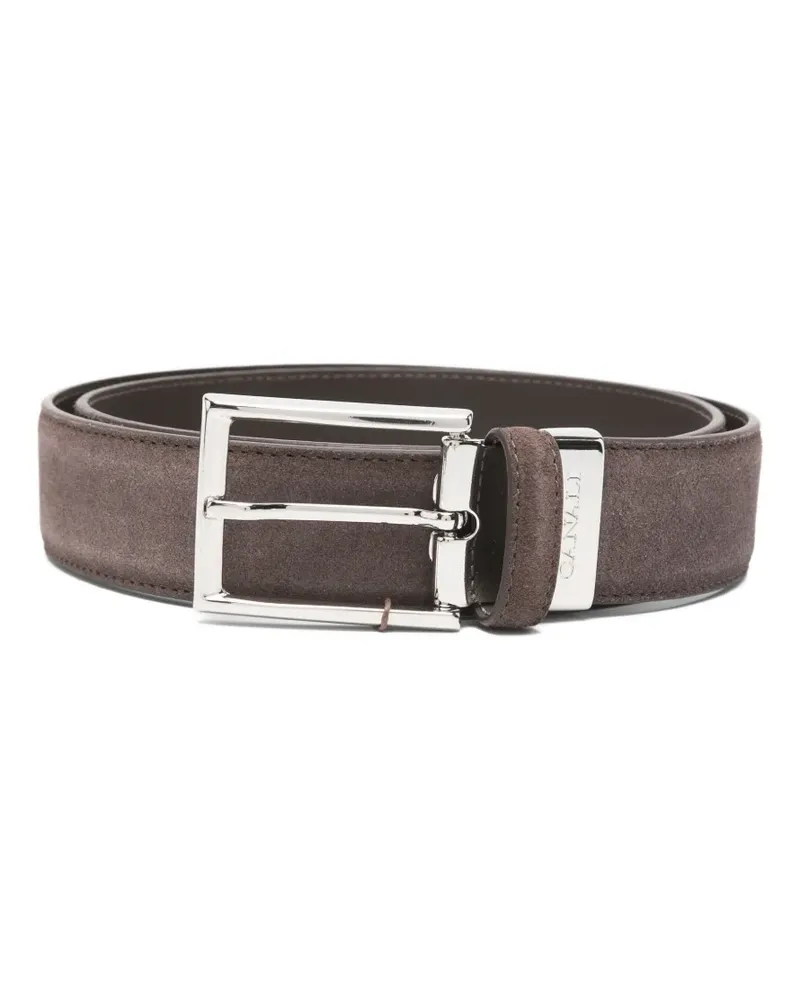 Canali leather belt - Braun Braun