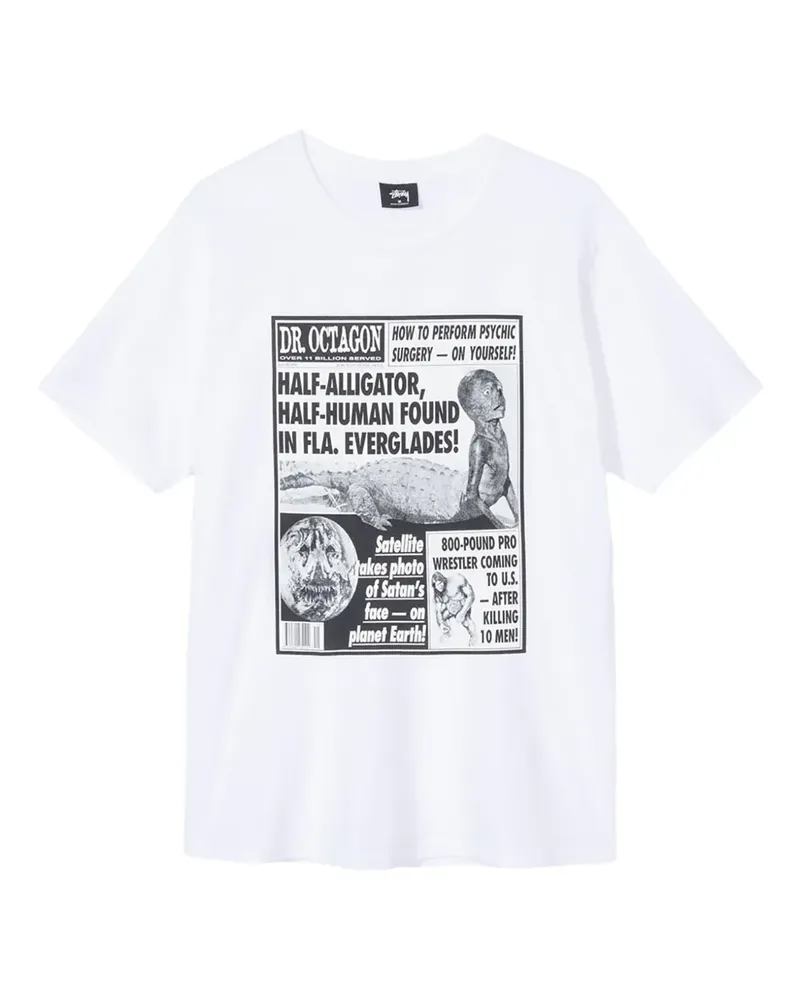 Stüssy x Bulk Record 1996 Dr Octagon T-Shirt - Weiß Weiß