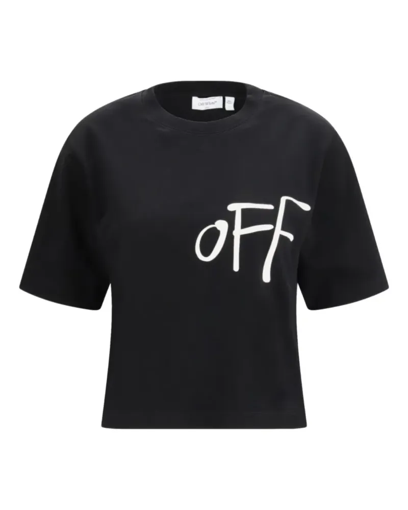 OFF-WHITE logo T-shirt - Schwarz Schwarz