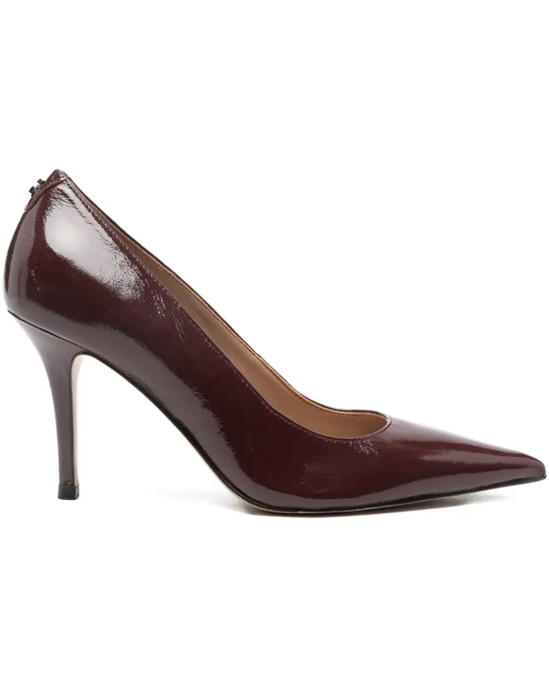 Guess 85mm Prindy pointed leather pumps - Rot Rot