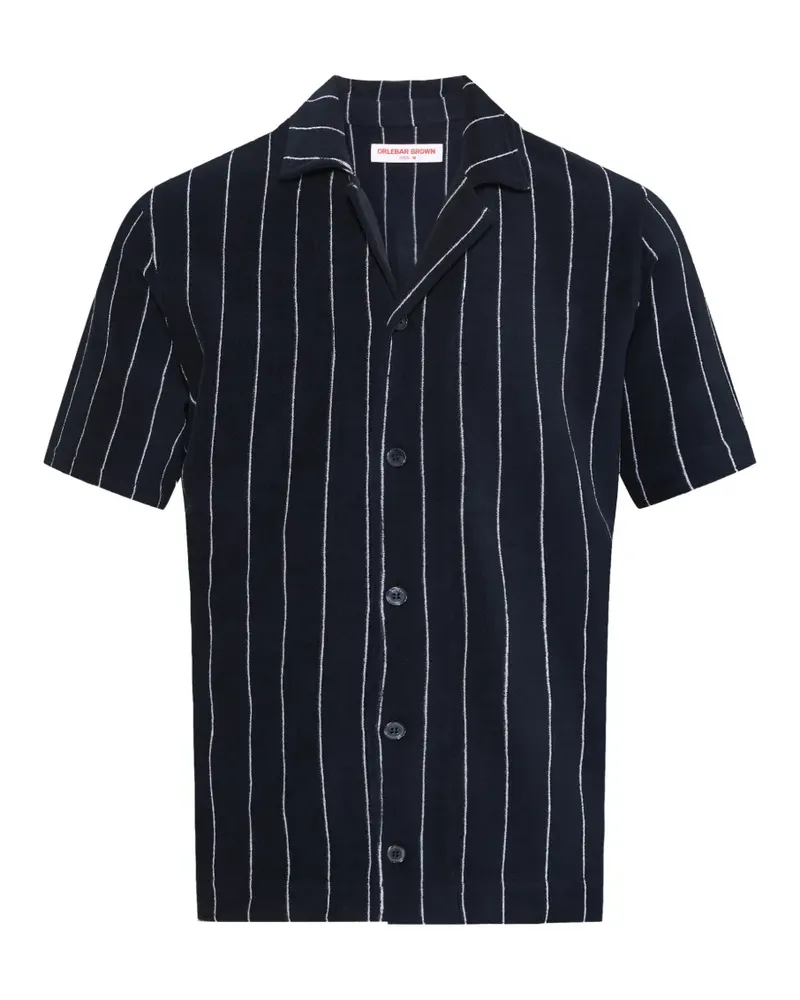 Orlebar Brown Hawkin striped shirt - Blau Blau