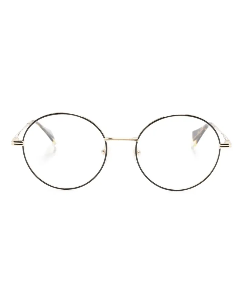 GIGI STUDIOS Perla Brille mit rundem Gestell - Gold Gold