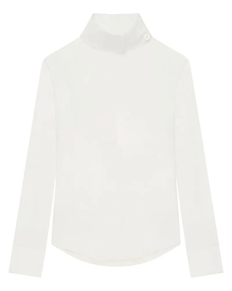 Courrèges Bluse mit Schal - Weiß Weiß
