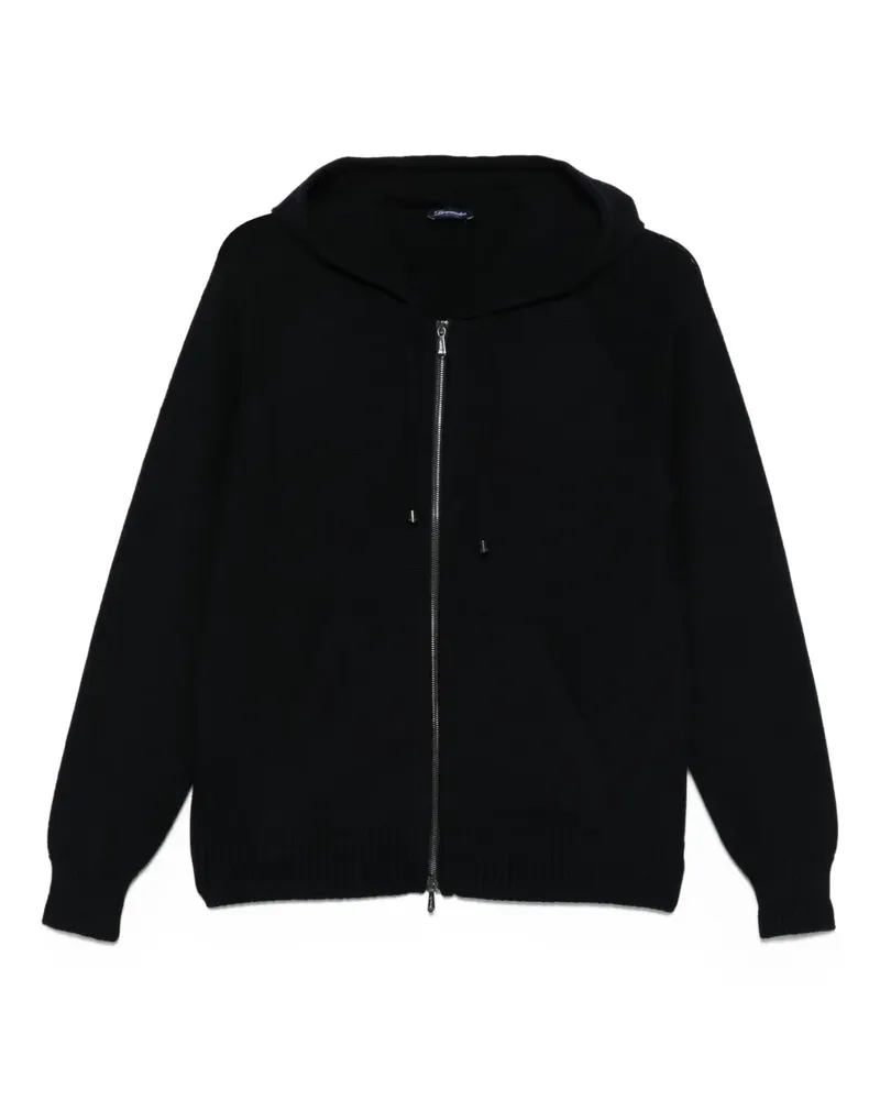 Drumohr  Hoodie aus Merinowolle - Blau Blau